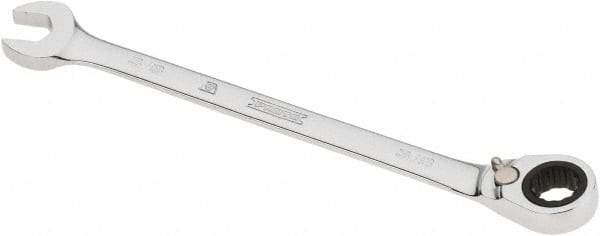 Proto - 3/8" 12 Point Combination Wrench - 0° Offset Angle, 6-1/4" OAL, Steel, Chrome Finish - Exact Industrial Supply
