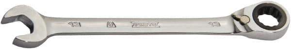 Proto - 24mm 12 Point Combination Wrench - 0° Offset Angle, 12-3/4" OAL, Steel, Chrome Finish - Exact Industrial Supply