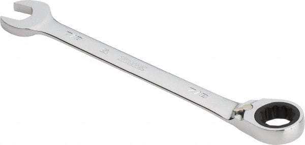 Proto - 7/8" 12 Point Combination Wrench - 0° Offset Angle, 11-7/16" OAL, Steel, Chrome Finish - Exact Industrial Supply
