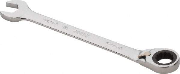 Proto - 1-1/16" 12 Point Combination Wrench - 0° Offset Angle, 14-1/8" OAL, Steel, Chrome Finish - Exact Industrial Supply