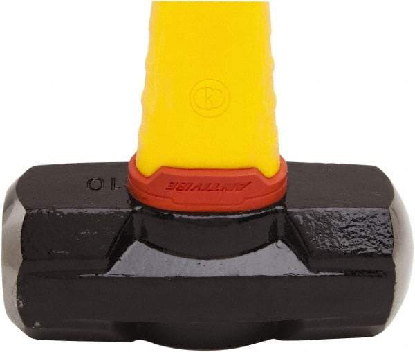 Stanley - 10 Lb Head, 35-1/4" Long Sledge Hammer - Steel Head, 40" Fiberglass Handle - Exact Industrial Supply