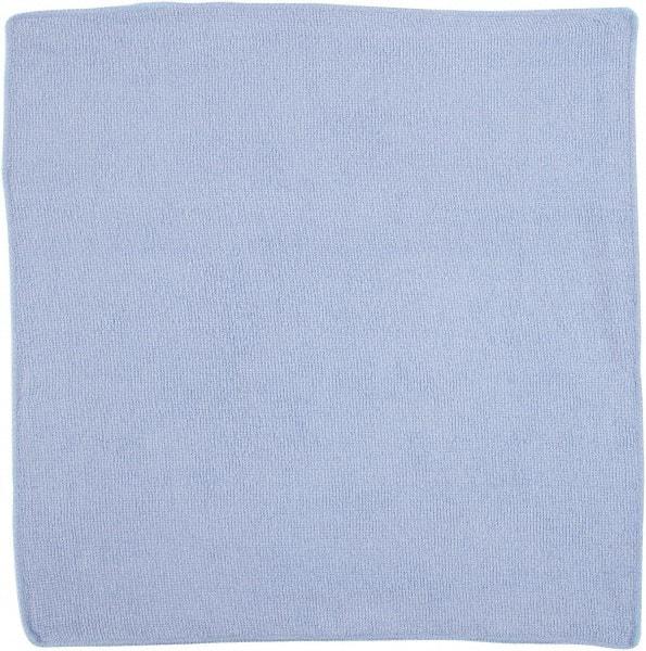 Rubbermaid - Dry Microfiber Wipes - 16" x 16" Sheet Size, Blue - Exact Industrial Supply