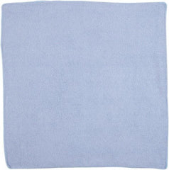 Rubbermaid - Dry Microfiber Wipes - 16" x 16" Sheet Size, Blue - Exact Industrial Supply