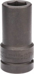 Proto - 1" Drive 27mm Deep Impact Socket - 6 Points, 4" OAL - Exact Industrial Supply