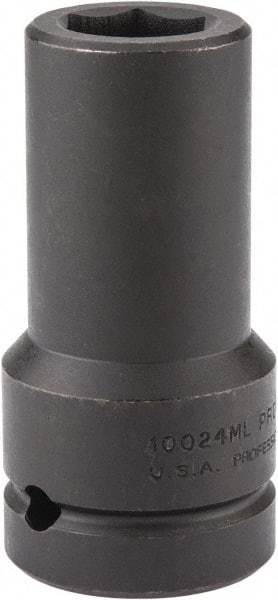 Proto - 1" Drive 24mm Deep Impact Socket - 6 Points, 4" OAL - Exact Industrial Supply