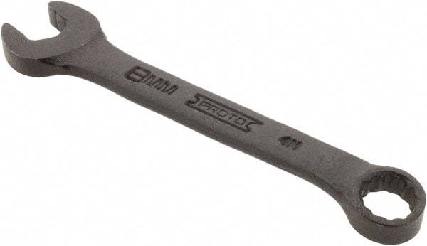 Proto - 8mm 12 Point Offset Combination Wrench - 15° Offset Angle, 3-1/2" OAL, Steel, Black Finish - Exact Industrial Supply