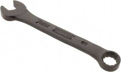 Proto - 7mm 12 Point Offset Combination Wrench - 15° Offset Angle, 3-3/8" OAL, Steel, Black Finish - Exact Industrial Supply