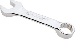 Proto - 18mm 12 Point Offset Combination Wrench - 15° Offset Angle, 5-1/4" OAL, Steel, Chrome Finish - Exact Industrial Supply