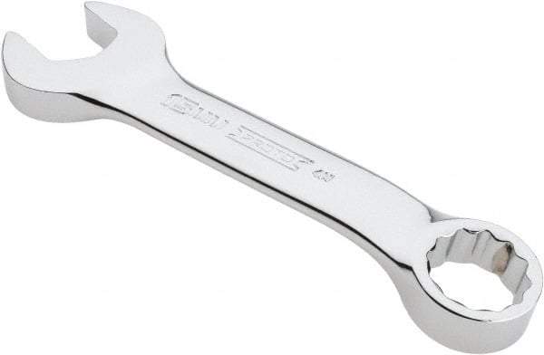 Proto - 15mm 12 Point Offset Combination Wrench - 15° Offset Angle, 4-11/16" OAL, Steel, Chrome Finish - Exact Industrial Supply