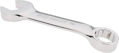 Proto - 5/8" 12 Point Offset Combination Wrench - 15° Offset Angle, 4-13/16" OAL, Steel, Chrome Finish - Exact Industrial Supply