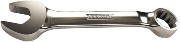 Proto - 9/16" 12 Point Combination Wrench - 15° Offset Angle, 4-1/2" OAL, Steel, Polished Finish - Exact Industrial Supply