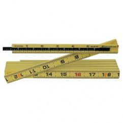 #61620 - 6' Outside Reading - MaxiFlex Folding Ruler - Exact Industrial Supply