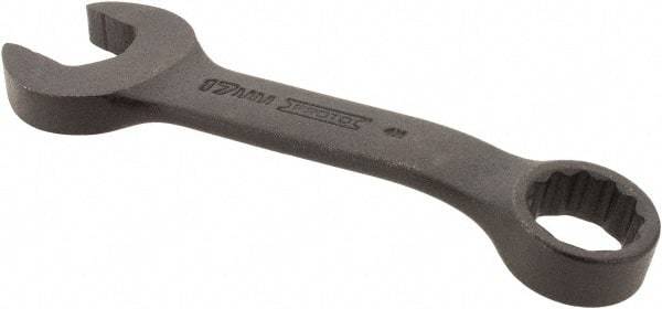 Proto - 17mm 12 Point Offset Combination Wrench - 15° Offset Angle, 5-1/16" OAL, Steel, Black Finish - Exact Industrial Supply
