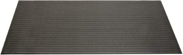 Ability One - 5' Long x 3' Wide, Dry Environment, Anti-Fatigue Matting - Black, Vinyl with Vinyl Sponge Base, Beveled - Exact Industrial Supply