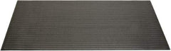 Ability One - 5' Long x 3' Wide, Dry Environment, Anti-Fatigue Matting - Black, Vinyl with Vinyl Sponge Base, Beveled - Exact Industrial Supply