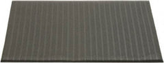 Ability One - 3' Long x 2' Wide, Dry Environment, Anti-Fatigue Matting - Black, Vinyl with Vinyl Sponge Base, Beveled - Exact Industrial Supply