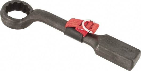 Proto - 50mm 12 Point Tethered Striking Box Wrench - Single End, 13-7/16" OAL, Steel, Black Finish - Exact Industrial Supply