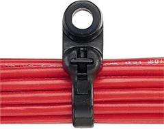 Panduit - 15-1/2" Long Black Nylon Barbed Cable Tie - 120 Lb Tensile Strength, 1.7mm Thick, 102mm Max Bundle Diam - Exact Industrial Supply
