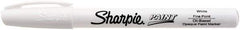 Sharpie - White Paint Marker - Felt Fine Tip, Oil Base Ink - Exact Industrial Supply