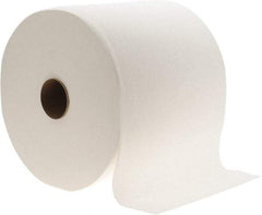 Made in USA - General Purpose Wipes - Jumbo Roll, 12-1/2" x 13" Sheet Size, White - Exact Industrial Supply