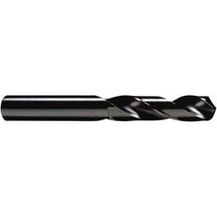 Screw Machine Length Drill Bit: 118 °, High Speed Steel Oxide Finish, Right Hand Cut, Spiral Flute, Straight-Cylindrical Shank