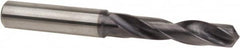 Accupro - 0.257" 140° Spiral Flute Solid Carbide Screw Machine Drill Bit - Exact Industrial Supply