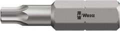 Wera - 5/16" Drive T30 Torx Screwdriver Bit - 2-3/4" OAL, Insert Bit - Exact Industrial Supply