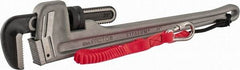 Proto - 24" Aluminum Tethered Straight Pipe Wrench - 4" Pipe Capacity - Exact Industrial Supply
