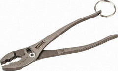 Proto - 8" OAL, 2-3/32" Jaw Length, 1-5/16" Jaw Width, Tethered, Slip Joint Pliers - 2 Positions, Slip Joint Head, Slip Joint Plier Tool - Exact Industrial Supply