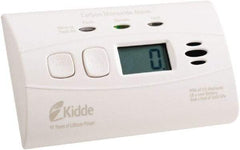 Kidde - 4-1/2 Inch Long x 1-1/2 Inch Wide, CO Alarm - 85 dB Decibel Rating, Lithium Battery Included, Tamper Resistant - Exact Industrial Supply