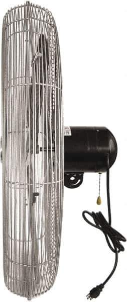 Maxess Climate Control Technologies - 30" Blade, 1/4 hp, 5,300, 6,200 & 7,800 CFM, Industrial Circulation Fan - Back-Mounted, 120 VAC Volts, 1.60-1.90 Amps, 3 Speed - Exact Industrial Supply