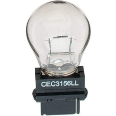 Import - 12.8 Volt, Incandescent Miniature & Specialty S8 Lamp - Plastic Wedge Base - Exact Industrial Supply