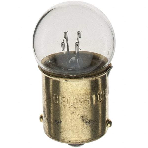 Import - 28 Volt, Incandescent Miniature & Specialty G6 Lamp - Bayonet Base - Exact Industrial Supply