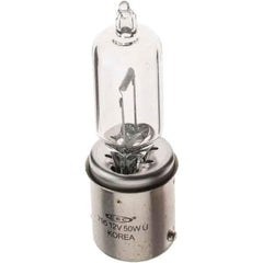 Import - 12.8 Volt, Halogen Miniature & Specialty T6 Lamp - Bayonet Base - Exact Industrial Supply