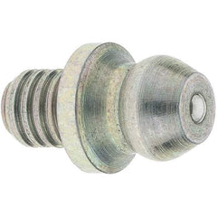 Value Collection - Straight Head Angle, 3/16 Thread Drive-In Grease Fitting - Exact Industrial Supply