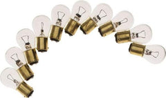 Value Collection - 12.8 Volt, Incandescent Miniature & Specialty S8 Lamp - Bayonet Base - Exact Industrial Supply