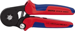 Knipex - 7-1/8" OAL Crimping Pliers - Plastic PVC Handle - Exact Industrial Supply