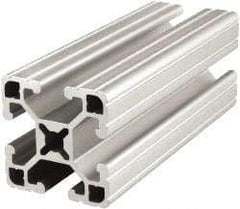 80/20 Inc. - 145 Inches Long x 1-1/2 Inches Wide x 1-1/2 Inches High, T Slotted Aluminum Extrusion - 0.7938 Square Inches, Clear Anodized Finish - Exact Industrial Supply