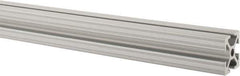 80/20 Inc. - 72 Inches Long x 1 Inch Wide x 1 Inch High, T Slotted Aluminum Extrusion - 0.4379 Square Inches, Clear Anodized Finish - Exact Industrial Supply