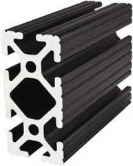 80/20 Inc. - 145 Inches Long x 1-1/2 Inches Wide x 3 Inches High, T Slotted Aluminum Extrusion - 2.0798 Square Inches, Black Anodized Finish - Exact Industrial Supply