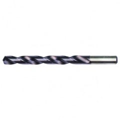 3/16 RHS / RHC HSS-CO 8% (M42) 135 Degree Split Point Heavy Duty Cobalt Drill - TiAlN - Exact Industrial Supply