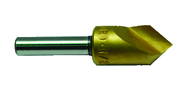 1" HSS Uniflute Countersink 100 Deg TiN Coated - Exact Industrial Supply
