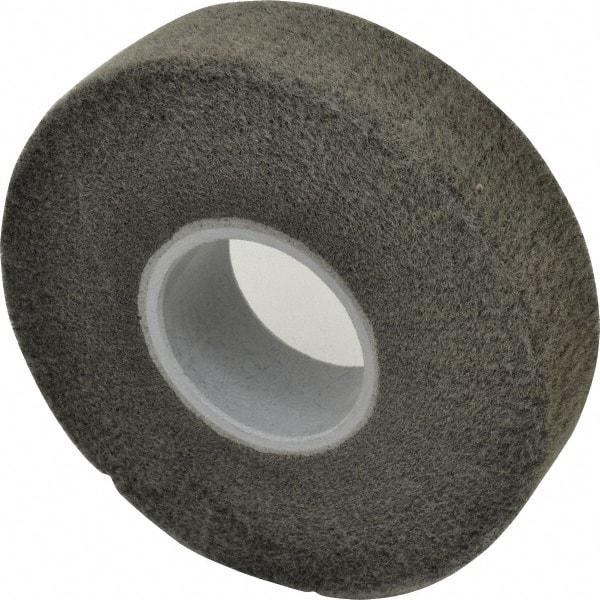 3M - 8" Diam Silicon Carbide Finishing Flap Wheel - 3" Hole, 2" Wide, Density 5, Nonwoven, Fine Grade, 3,200 Max RPM - Exact Industrial Supply