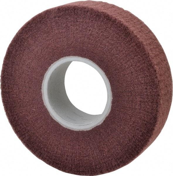 3M - 8" Diam Aluminum Oxide Finishing Flap Wheel - 3" Hole, 2" Wide, Density 5, Nonwoven, Very Fine Grade, 3,200 Max RPM - Exact Industrial Supply