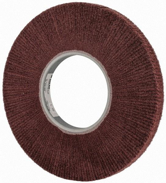 3M - 12" Diam Aluminum Oxide Finishing Flap Wheel - 5" Hole, 1" Wide, Density 5, Nonwoven, Fine Grade, 2,500 Max RPM - Exact Industrial Supply