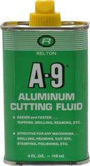 Relton - A-9, 4 oz Bottle Cutting Fluid - Semisynthetic, For Broaching, Drilling, Milling, Reaming, Sawing, Tapping, Threading - Exact Industrial Supply
