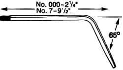 Victor - Series Elbow Torch Tip - Tip Number 0-ET, Oxygen Acetylene, For Use with 2-UM - Exact Industrial Supply