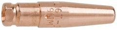 Victor - MIG Tapered Tip Welder Nozzle/Tip/Insulator - 0.035" Wire Outside Diam - Exact Industrial Supply