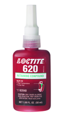 620 Retaining Compound; Slip Fit; High Strength; High Temperatures -50 ml - Exact Industrial Supply