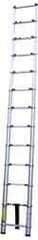 Vestil - 10-1/2' High, Type II Rating, Aluminum Telescopic Ladder - 225 Lb Capacity, 7-1/2' Working Length - Exact Industrial Supply